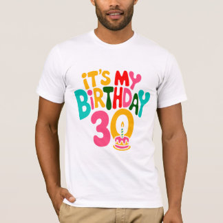Camiseta ¡Hola 30! ¡Celebremos!
