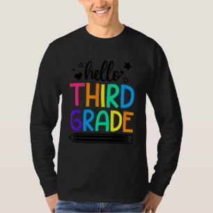 Camiseta Hola, 3 Grados De Vuelta A Los Colegios Para Chica