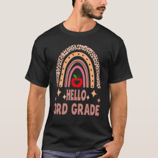 Camiseta Hola 3er grado primer día de regreso a la escuela