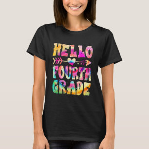 Camiseta Hola, 4º Grado Tye Primer Día A