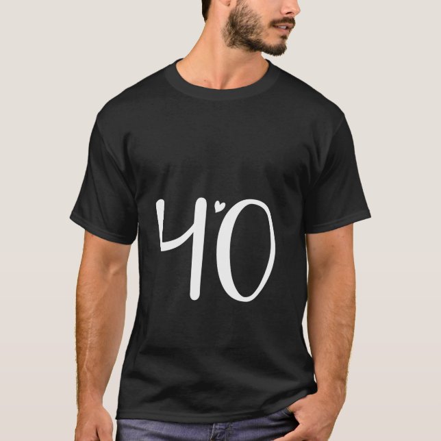 Camiseta Hola 40 mujeres 40 cumpleaños 40 años (Anverso)