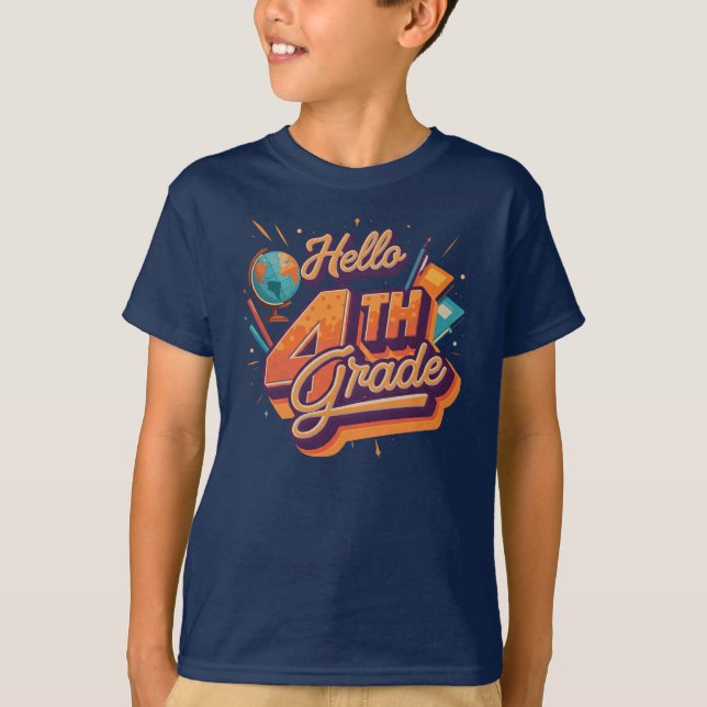 Camiseta Hola 4° grado | por Asarteon (Anverso)