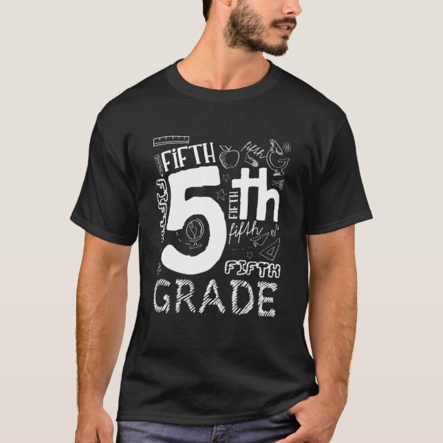 Camiseta Hola, 5º grado Acá Vengo Profesor Quinto Grado Bo (Anverso)