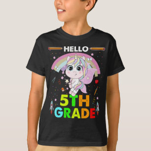 Camiseta Hola, 5º Grado De Vuelta A La Escuela