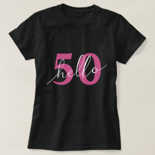 Camiseta Hola 50   50.º Personalizado de la fiesta de cumpl