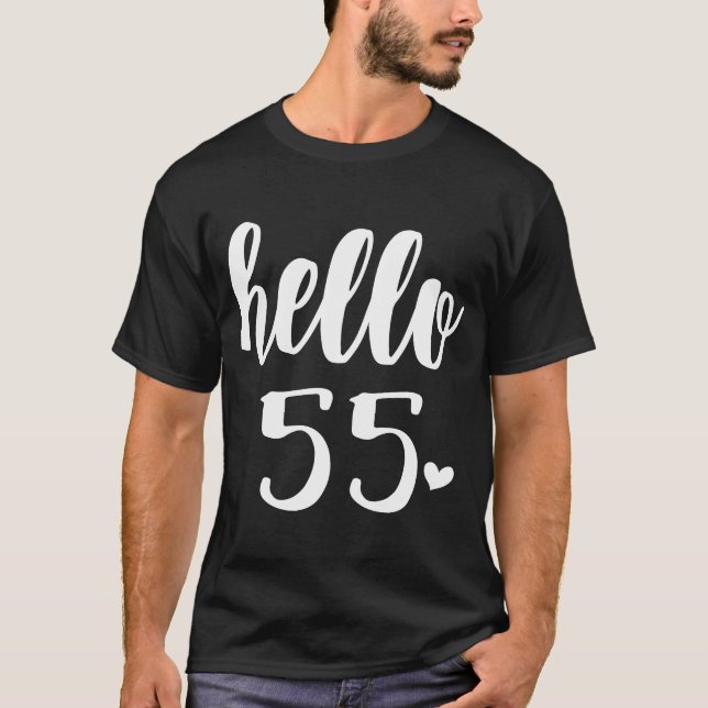 Camiseta Hola 55 Cincuenta y Cinco Años, Escuadrón 55º Cump (Anverso)