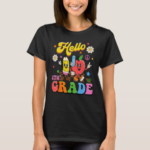 Camiseta Hola 5 Grado Leopard Pencil Tye De Nuevo A