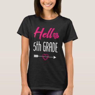 Camiseta Hola 5to Grado Vuelta al Colegio Quinto Grado 1