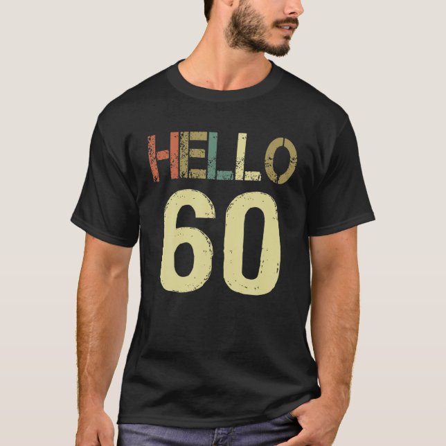 Camiseta Hola 60 Cumpleaños 60 Vintage Tee (Anverso)