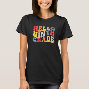 Camiseta Hola 9.º Profesor De Noveno Grado De Vuelta Al Ret