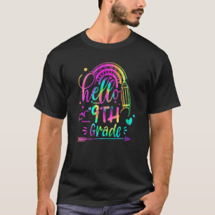 Camiseta Hola, 9° Grado Cute Primer Día Del Profesor Escola