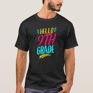 Camiseta Hola, 9° Grado Primer Día De Maestros De Escuela D
