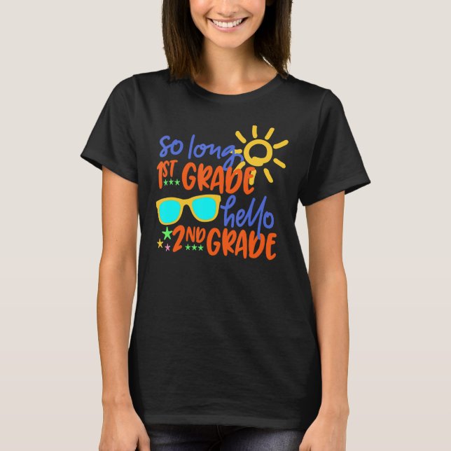 Camiseta Hola a estudiante de segundo grado de primer curso (Anverso)
