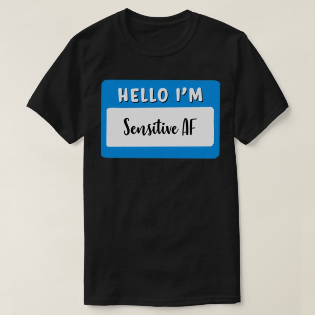 Camiseta hola a im delicado AF (Diseño del anverso)