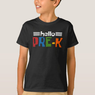 Camiseta Hola a la escuela preescolar