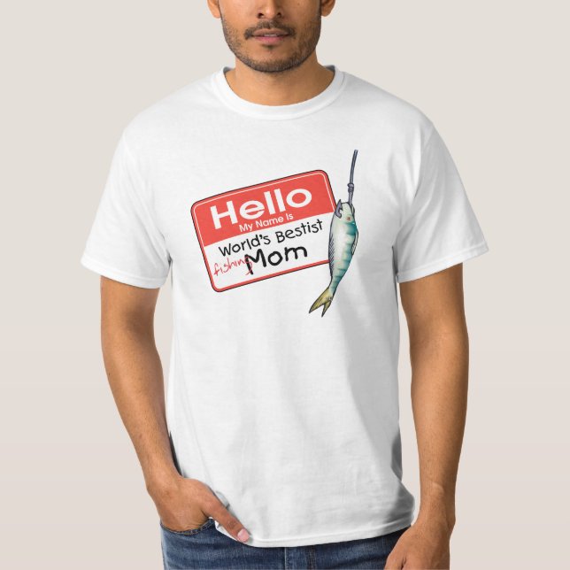 Camiseta Hola a mamá pescadora (Anverso)