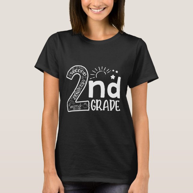 Camiseta Hola a profesores de 2º grado Niños y Secou del eq (Anverso)