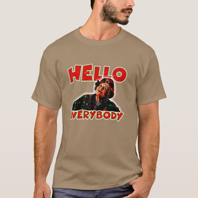 Camiseta hola a todos divertido (Anverso)