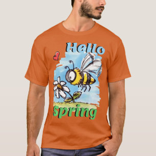 Camiseta Hola abeja primavera Long Sleeve