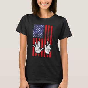 Camiseta Hola Adiós, Academia Patriótica De Las Manos 4 De 