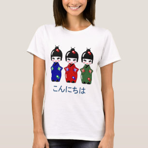 Camiseta Hola/adiós del japonés