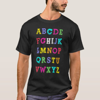Camiseta Hola alfabeto de vuelta al cole  Pre K jardín de i