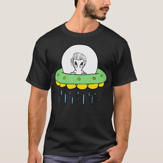 Camiseta Hola Alien En Ufo (Anverso)