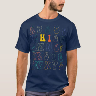 Camiseta Hola Alphabet Funny Pre K Kindergarten de vuelta a