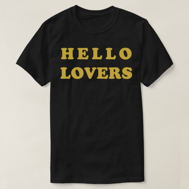 Camiseta Hola Amantes (Diseño del anverso)