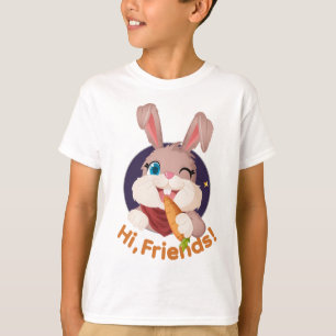 Camiseta Hola Amigos Atrapame Si Puedes Conejito Lindo de l