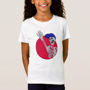 Camiseta Hola amigos Guay y Funny Skeleton