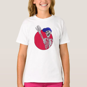 Camiseta Hola amigos Guay y Funny Skeleton