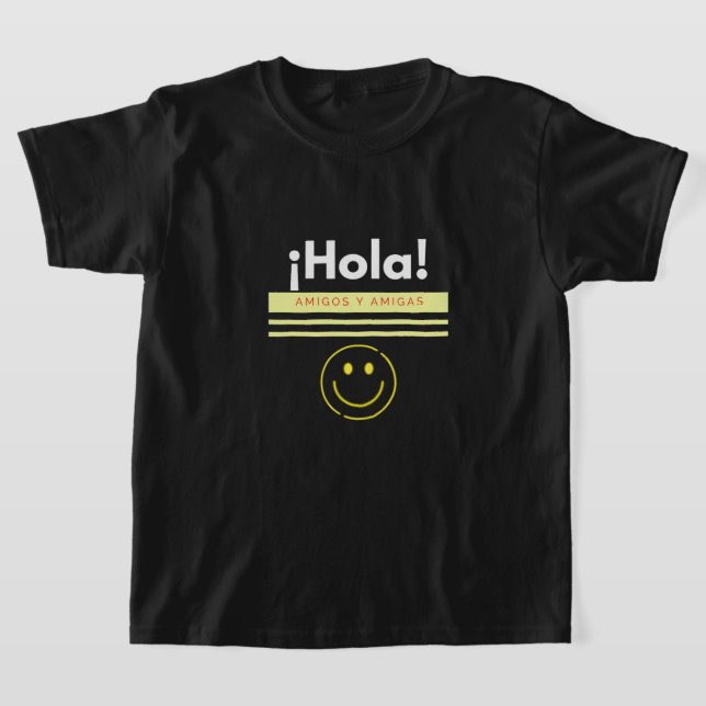 CAMISETA ¡HOLA! AMIGOS Y AMIGAS (Distribución)