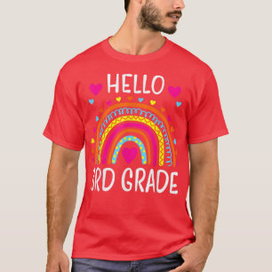 Camiseta Hola arcoiris 3º Grado De Vuelta Al Profesor De La