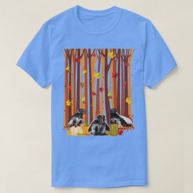 Camiseta Hola Autumn Shunk Maple Leaf Fall Pumpkin Mens Wo (Diseño del anverso)