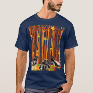 Camiseta Hola Autumn Shunk Maple Leaf Fall Pumpkin Mens Wo