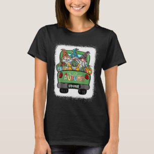 Camiseta Hola Autumn Truck Gnomes Pumpkin Fall Leaves