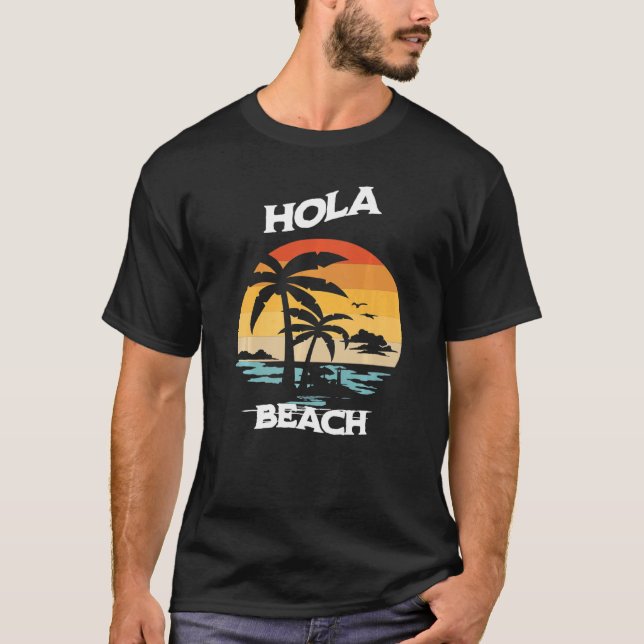Camiseta Hola Beach Vacation Summer (Anverso)