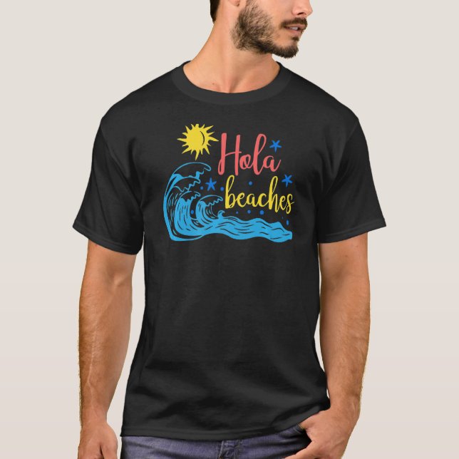 Camiseta Hola Beaches Blue Sea (Anverso)