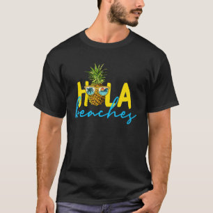 Camiseta Hola Beaches Pineapple Glasses Beach Fami