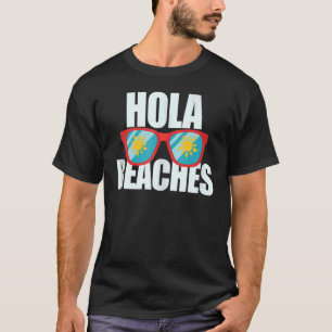 Camiseta Hola Beaches Summer Glasses Cruise Vacation Palm