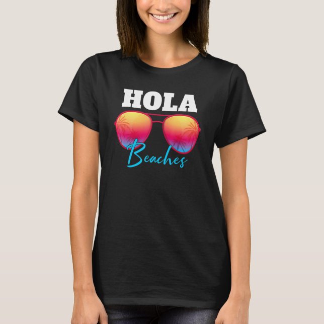 Camiseta Hola Beaches Summer Vacation Hawaii (Anverso)