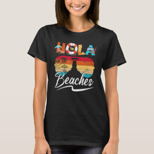 Camiseta Hola Beaches Vacaciones Verano Gafas de Sol Hombre