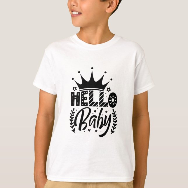 Camiseta Hola, bebé (Anverso)