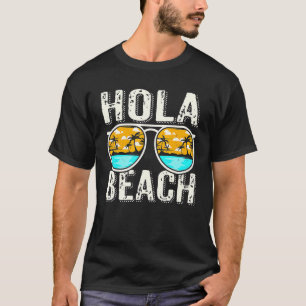 Camiseta Hola Bebidas Gafas de sol Aloha Beach Summer Famil
