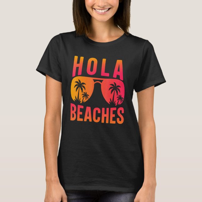 Camiseta Hola Bebidas Gafas de sol Aloha Beach Summer Women (Anverso)