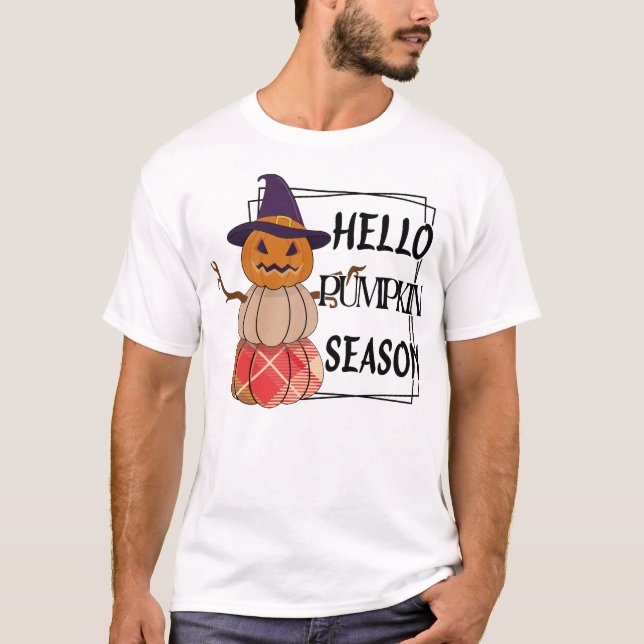 Camiseta Hola Boogeyman de la temporada de calabaza (Anverso)