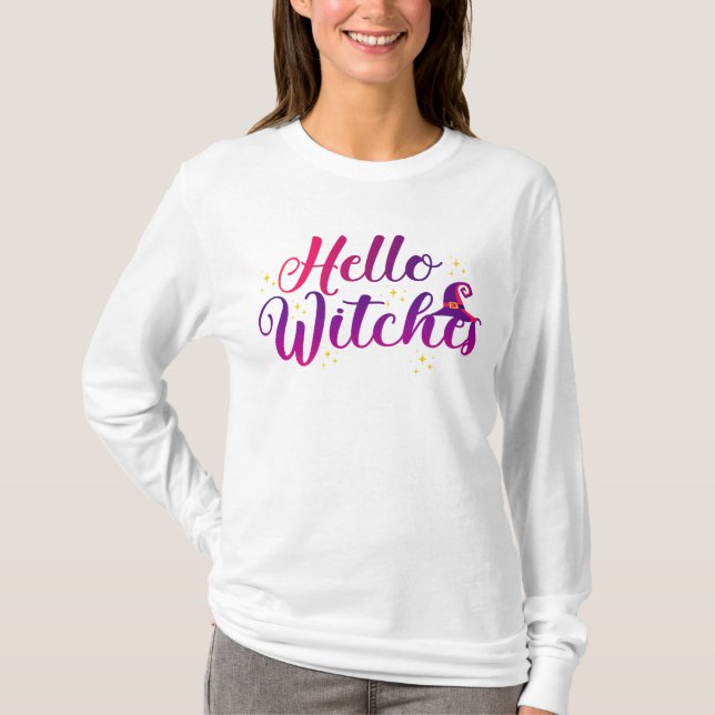 Camiseta Hola brujas (Anverso)