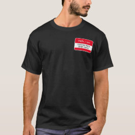 Camiseta ¡Hola... Buscando una etiqueta de nombre de mamá p