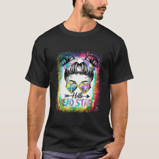 Camiseta Hola Cabeza Empezar Tie Dye Messy Bun Niños De Vue